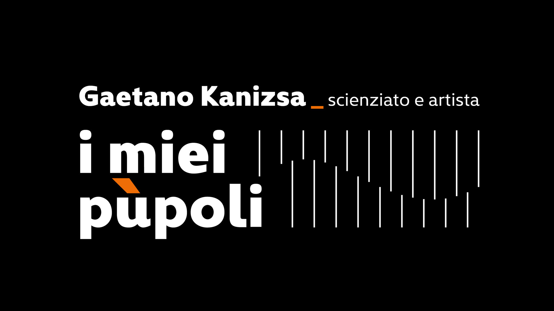 logo della mostra I miei pùpoli di Gaetano Kanizsa