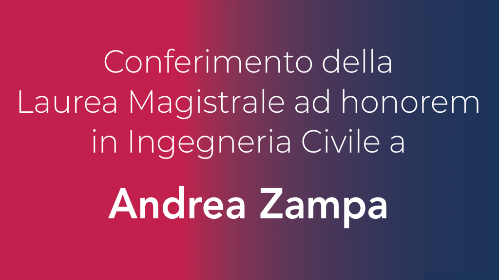 dettaglio locandina evento laurea ad honorem Zampa