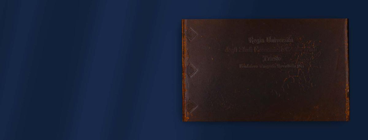 foto del Libro d'Onore dell'Università degli Studi di Trieste, copertina
